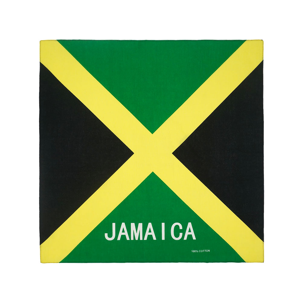 Running Gear Headband - Square Running Headband Scarf Jamaica Flag