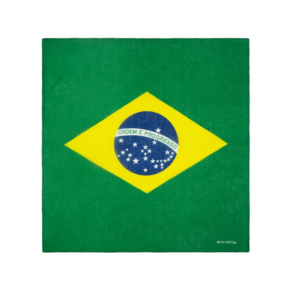 Running Gear Headband - 100% Cotton Flag of Brazil Bandana
