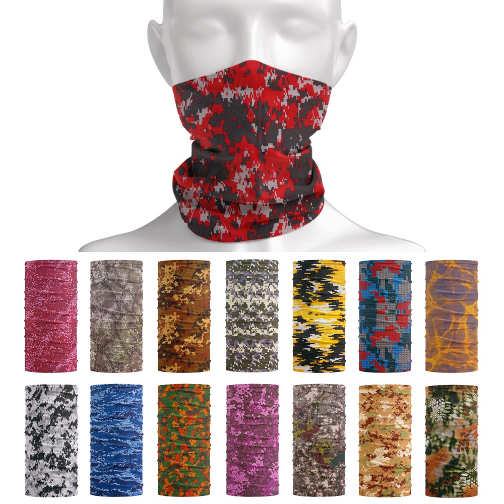 Running Gear Headband - Tactical Camouflage Bandana Neck Gaiter Women