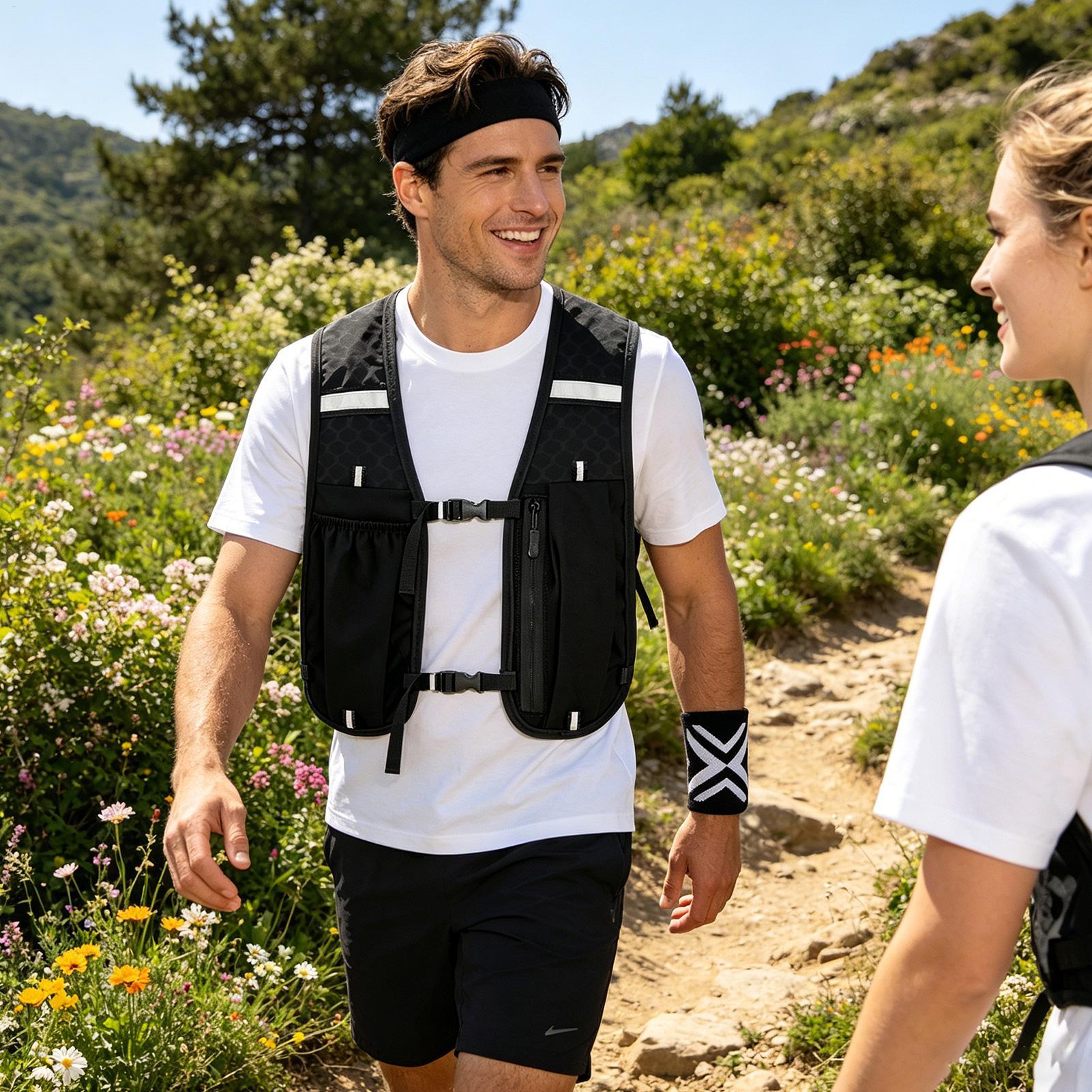 Running Gear Headband - Running Safety Vest Sports Hydration Gear