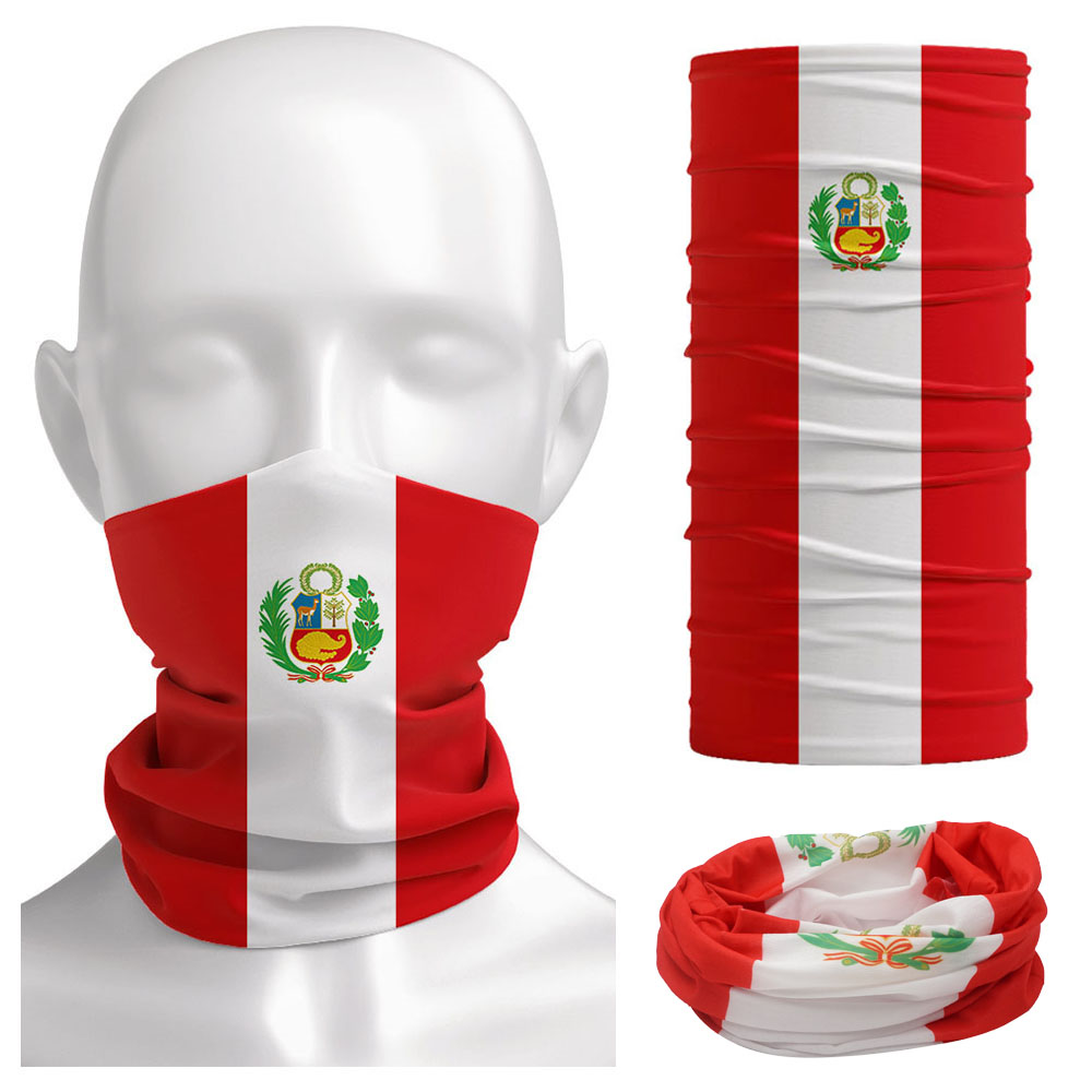 Running Gear Headband - Brand New Peruvian Flag Pattern Bandana