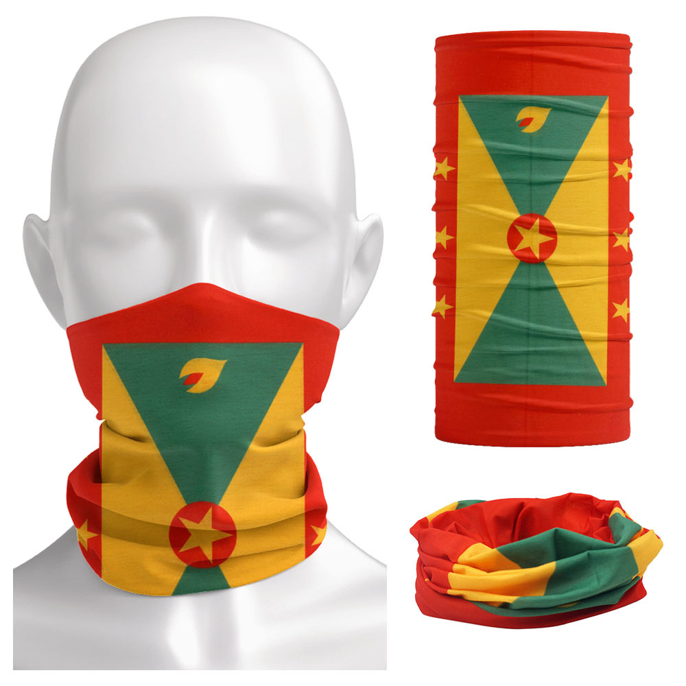 Running Gear Headband - Grenada Flag Pattern Face Bandana Men