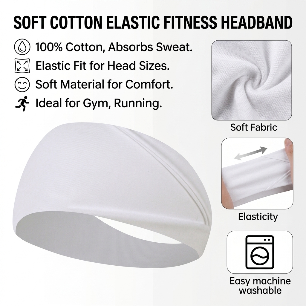 Pure Cotton Sweatband for Runn - огляд і ціна Running Gear Headband