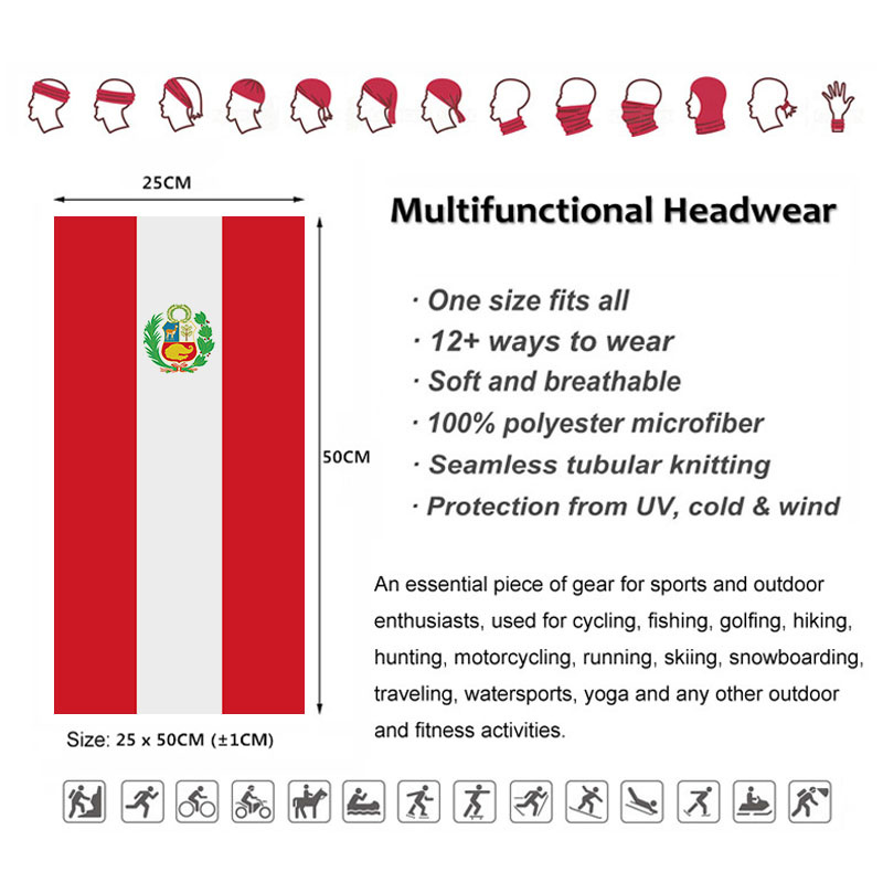 Brand New  Peruvian Flag Patte - огляд і ціна Running Gear Headband