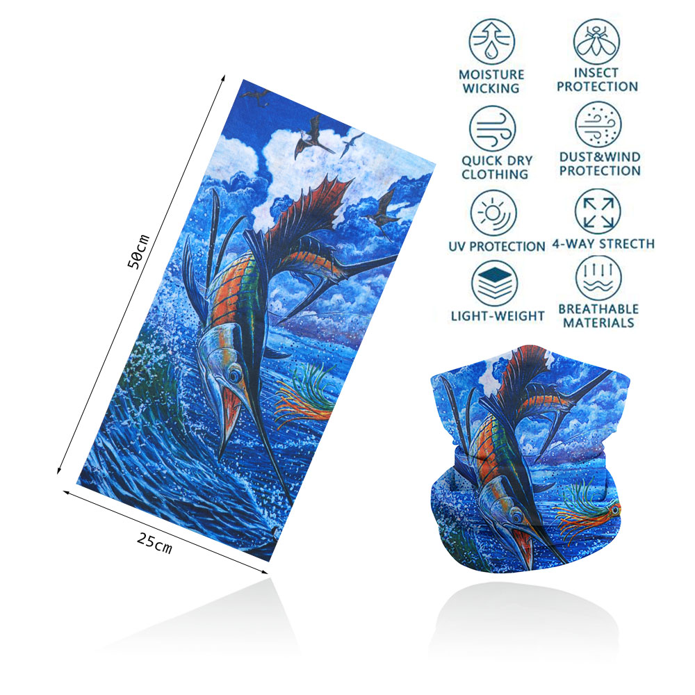 Fish Scales Pattern Neck Gaite - огляд і ціна Running Gear Headband